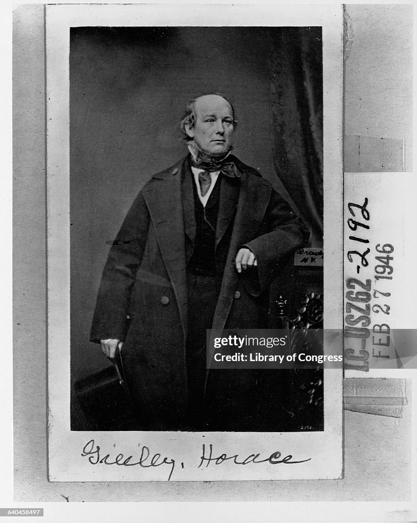 Journalist Horace Greeley