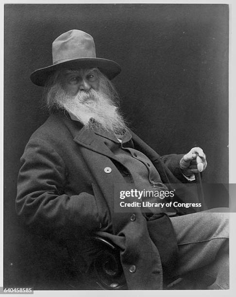 Portrait of Walt Whitman , taken in the last years of his life. Whitman's distinctive, frank poetry met with misunderstanding and adverse criticism...