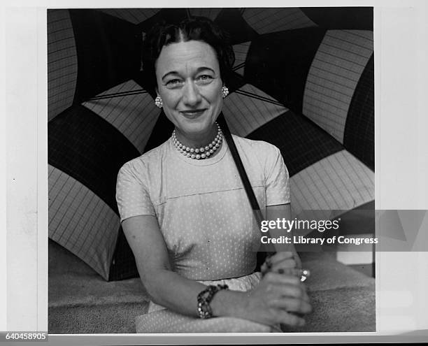 Wallis, Duchess of Windsor, Holding an Umbrella