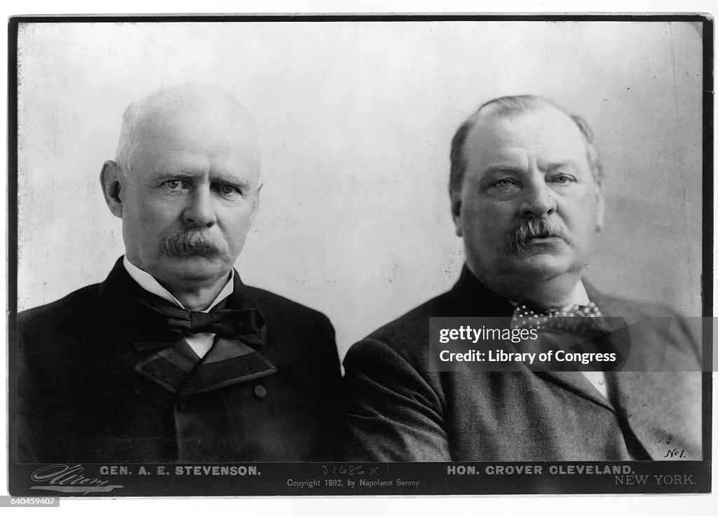 Grover Cleveland and Adlai Ewing Stevenson