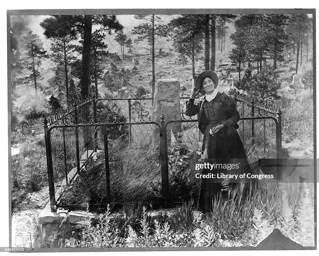 Calamity Jane at Wild Bill Hickock's Grave