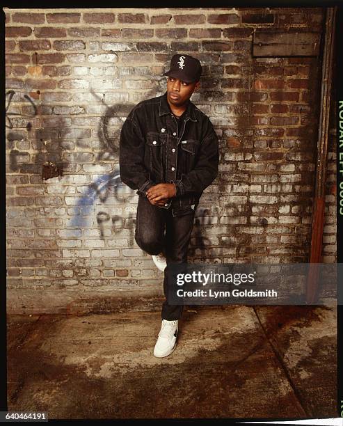 Chuck Rapper Chuck D, rapper for the band Public Enemy, leans against a... News ...