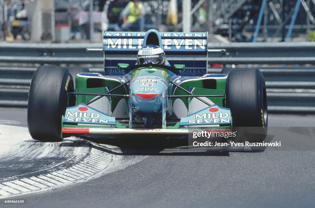Michael Schumacher Driving for Benetton-Ford