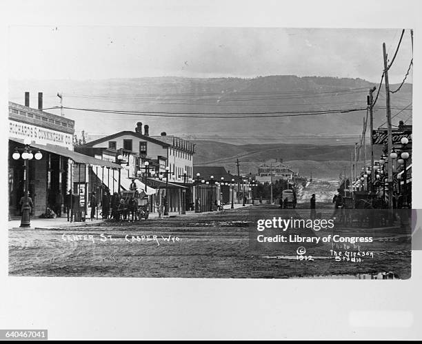 Center Street cuts a wide swath through the small town of Casper, Wyoming.