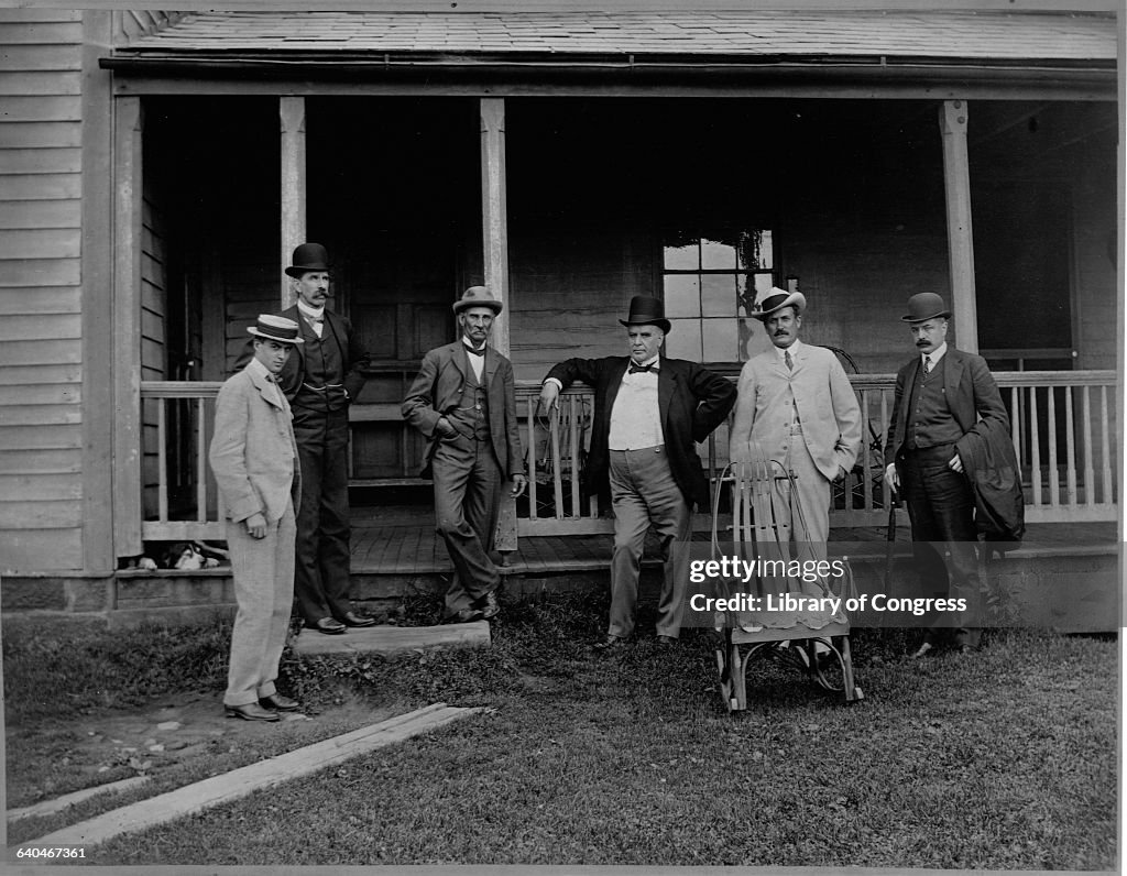 William McKinley and Friends at His Farm