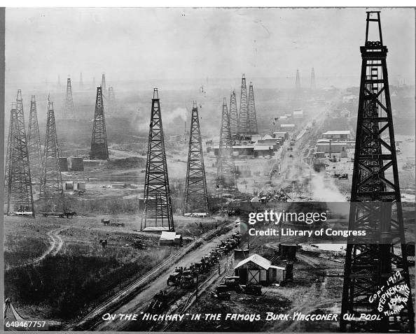 Highway in Burk-Waggoner Oil Pool