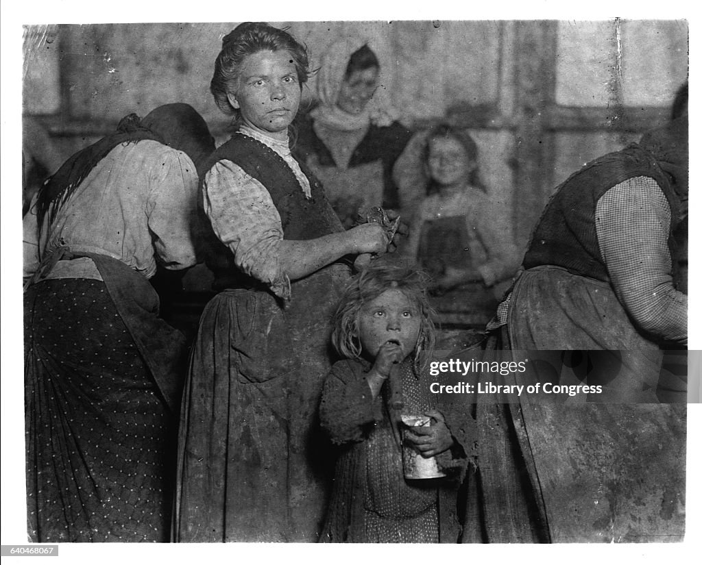 Oyster Shuckers at Cannery