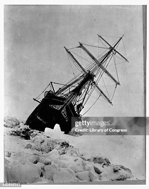 Ernest Shackleton's Ship Endurance Trapped in Ice