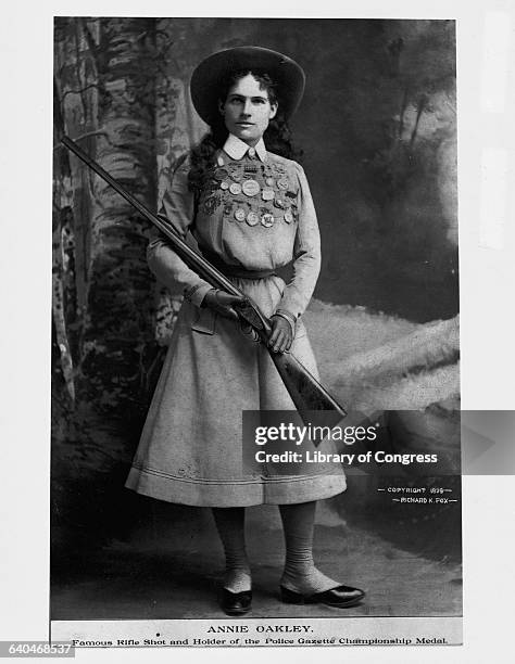 Annie Oakley with Her Gun