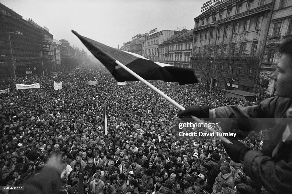 Anti-Communist Demonstration in Prague