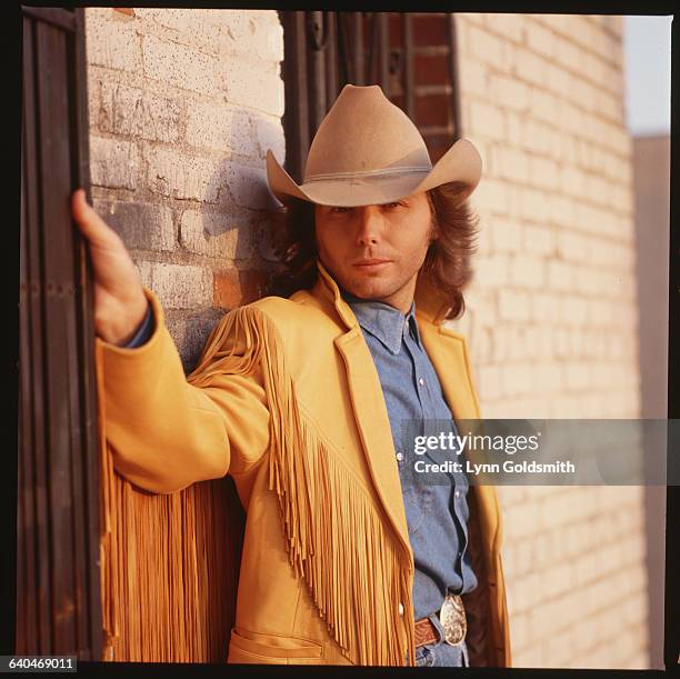 Portrait of country music singer Dwight Yoakam.