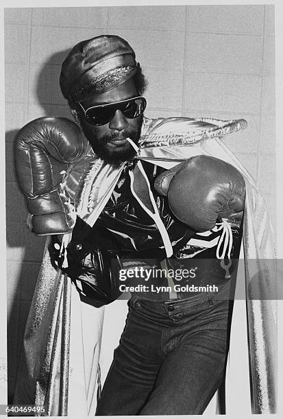 George Clinton in Boxing Gloves and Cape
