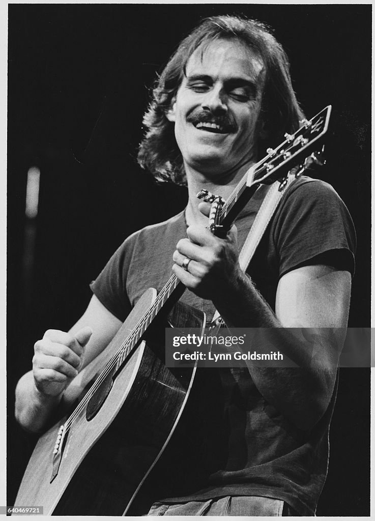 James Taylor Playing the Guitar