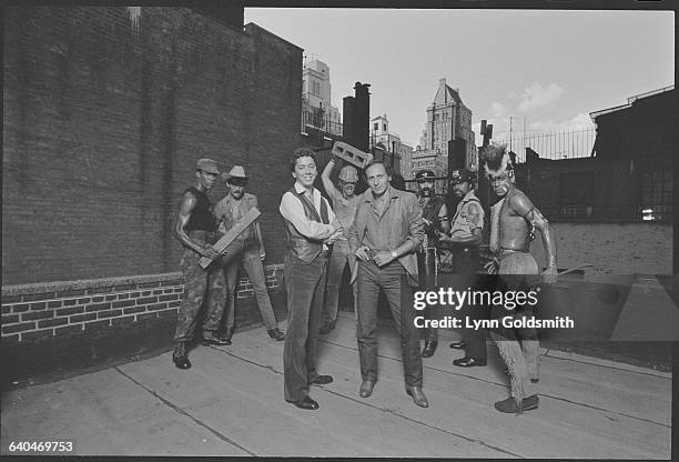 The Village People with Jacques Morali and Henri Belolo