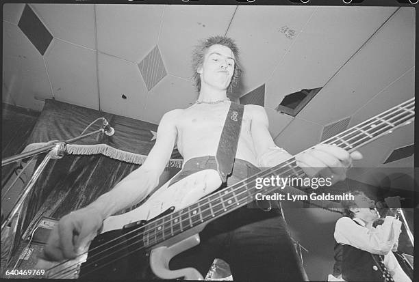 The Sex Pistols performing at Cain's Ballroom, Tulsa, Oklahoma, US, 12th January 1978.