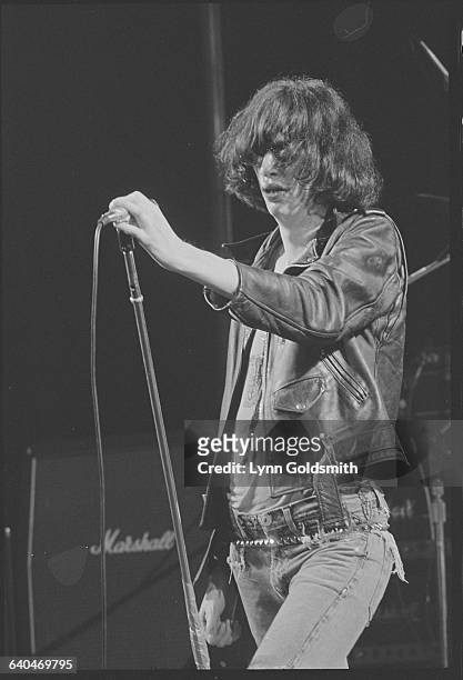 Joey Ramone Singing on Stage