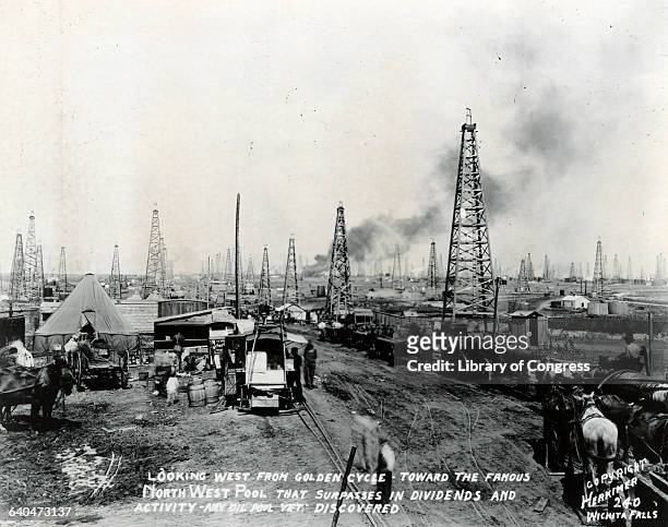Oil Rigs on Productive Texas Oil Field
