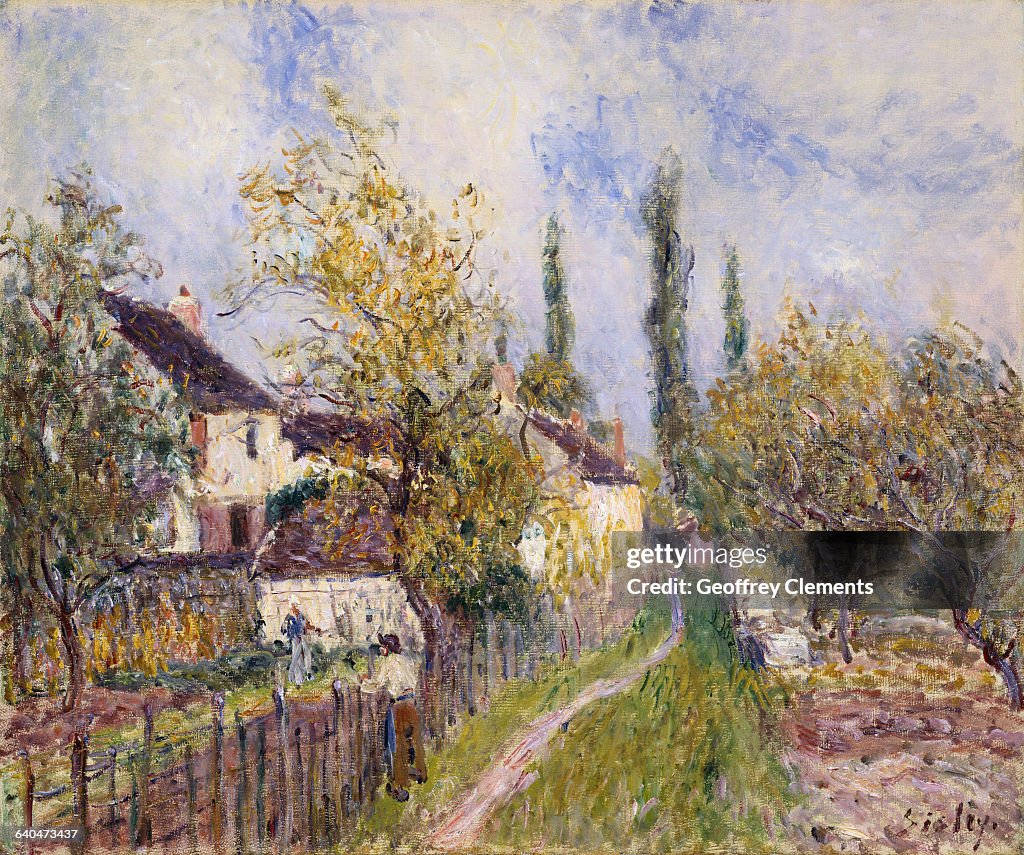Painting of the French Countryside by Alfred Sisley