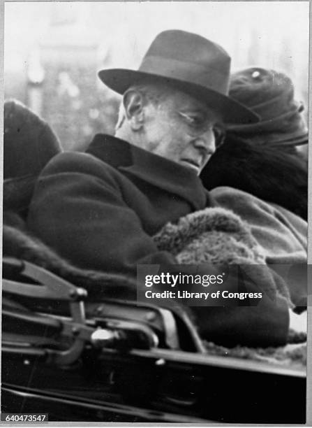 Woodrow Wilson, the 28th President of the United States, traveling on December 28 his 67th birthday.