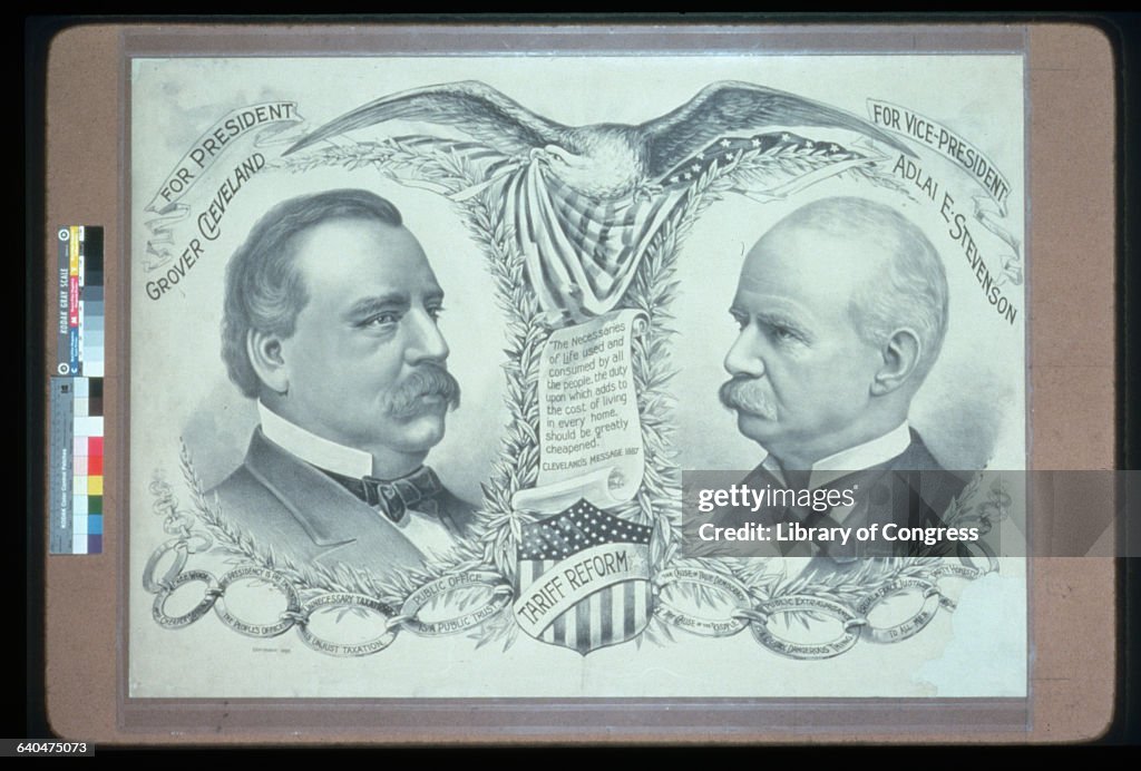 Grover Cleveland Campaign Poster for 1892 Presidential Election