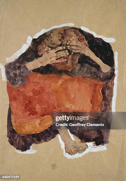 Troubled Woman by Egon Schiele