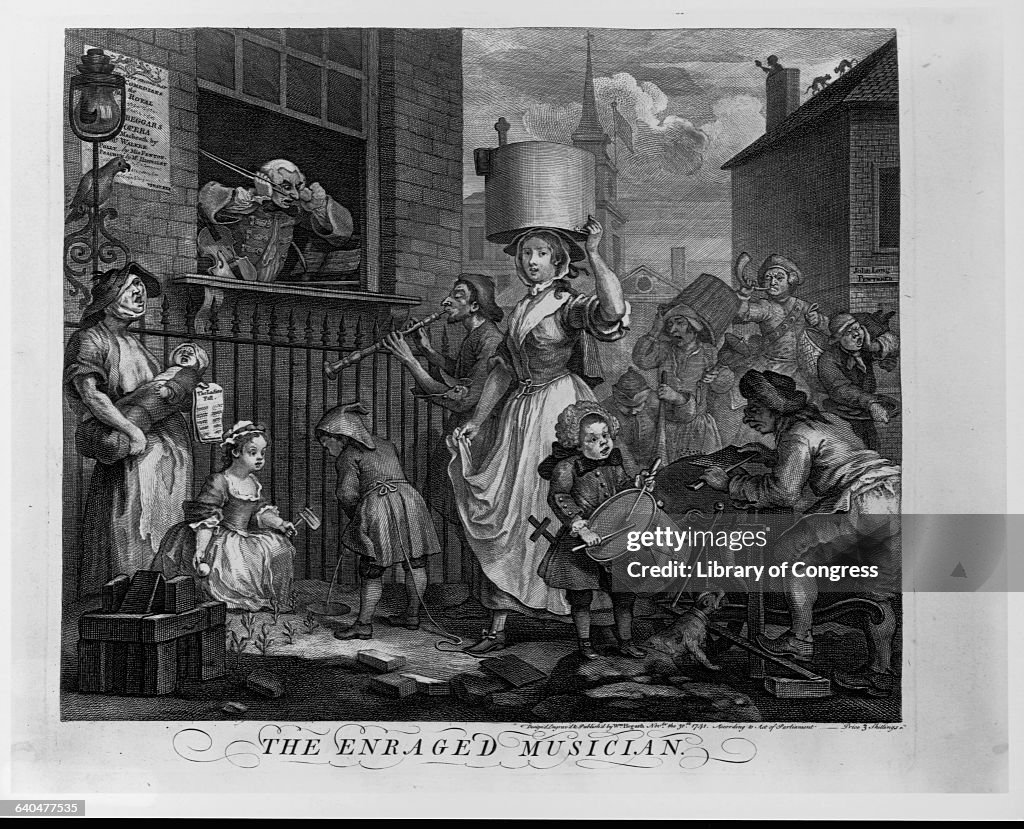 The Enraged Musician by William Hogarth