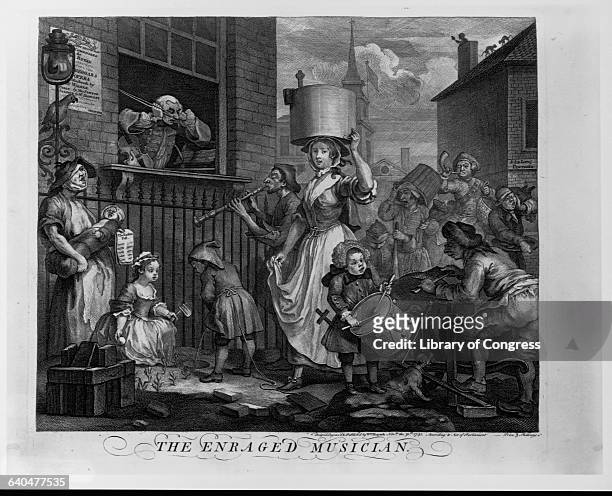 The Enraged Musician by William Hogarth