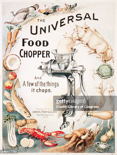 The Universal Food Chopper Advertising Poster