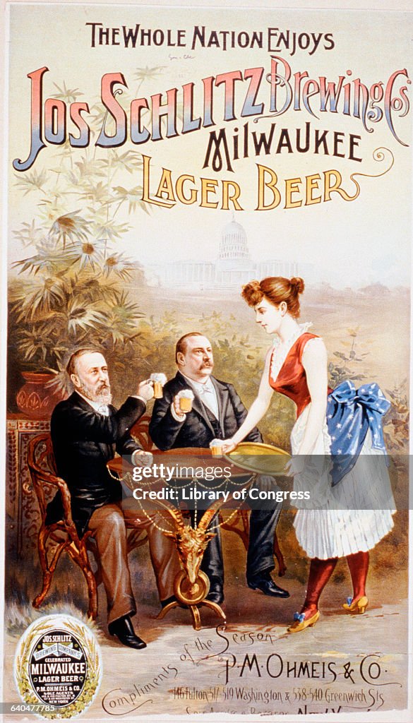 Advertisement for Jos. Schlitz Brewing Co.