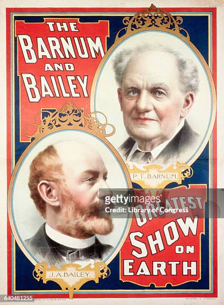 Barnum and Bailey Greatest Show on Earth Circus Poster