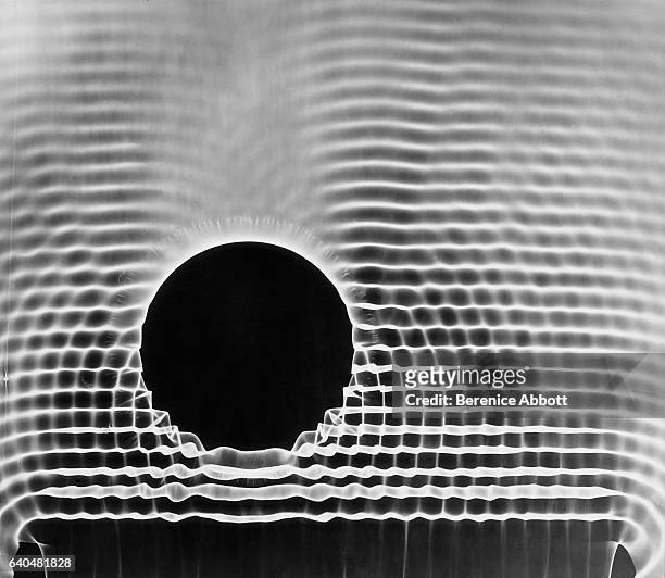 Demonstration of wave interference in a ripple tank, Massachusetts, late 1950s. Between 1958 and 1961, Abbott worked for the Physical Science Study...