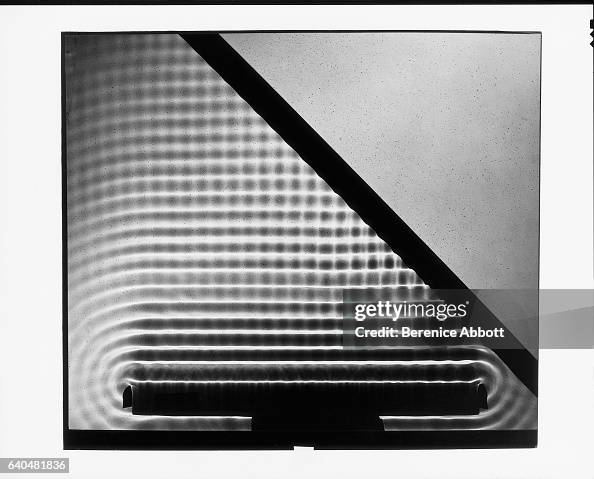 Water Ripple Interference Demonstration of wave interference in a ripple tank, Massachusetts ...