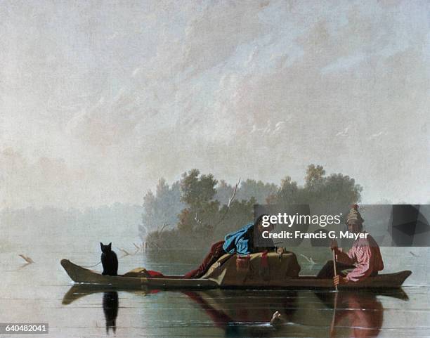 Fur Traders Descending the Missouri by George Caleb Bingham