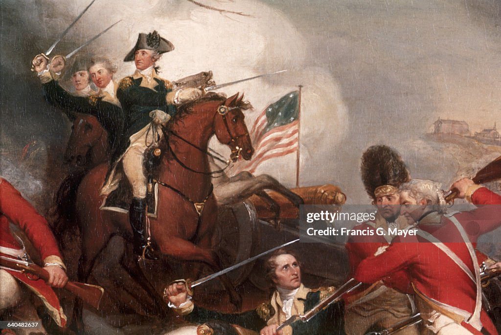 Detail of The Death of General Mercer at the Battle of Princeton, January 3, 1777 by John Trumbull