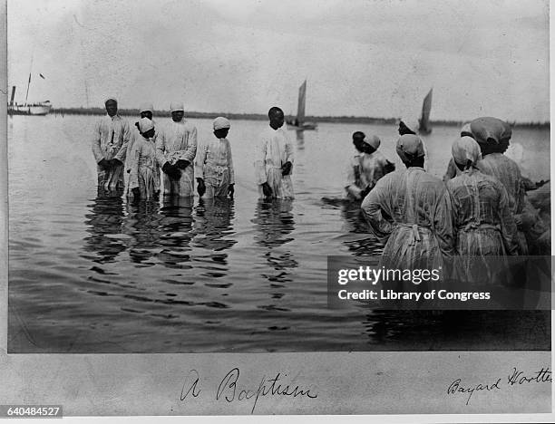 African American Baptism in James River, Virginia