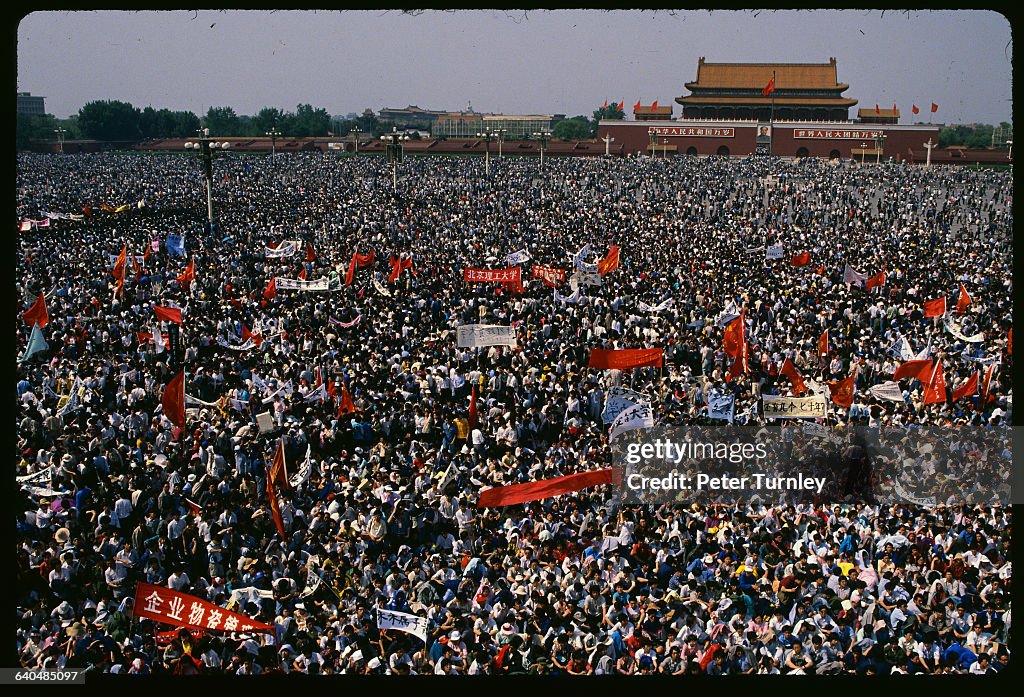 Student Protesters in Tiananmen Square