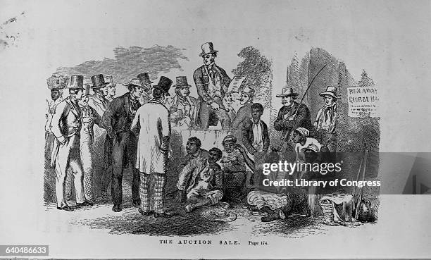 Slave auction, 1852.