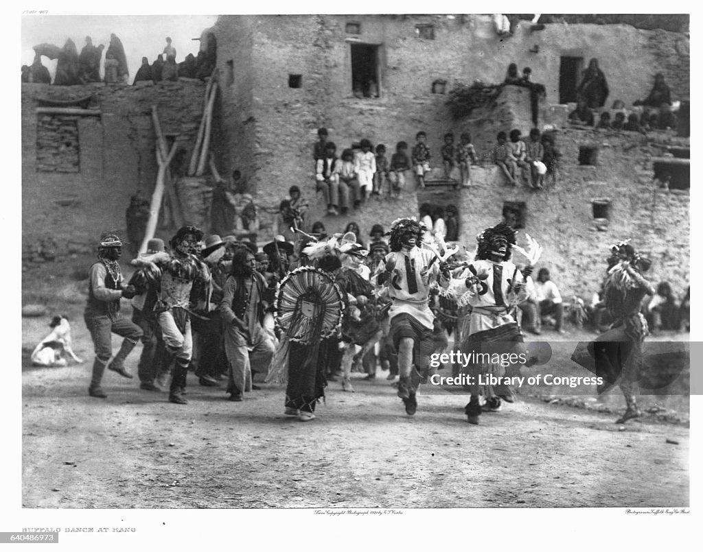 Buffalo Dance at Hano by Edward S. Curtis
