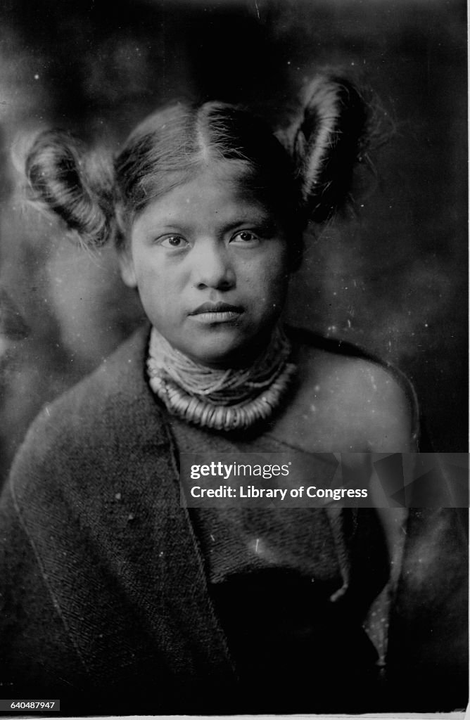 Primitive Style of Hair Dressing by Edward S. Curtis