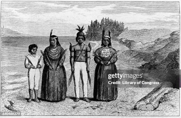 Engraving of Yaqui Indians Engraving of Yaqui Indians