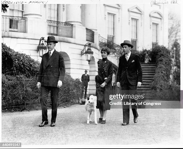 Coolidge Family at White House