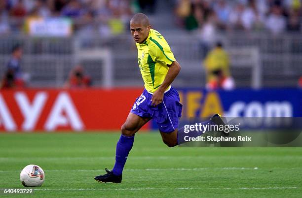 Soccer FIFA Confederations Cup France 2003. Brazil vs United States. Alex .