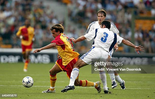 Cup Soccer Game Season 2003-2004 . RC Lens vs Torpedo Kutaisi. Daniel Moreira and Mikheil Makhviladze .
