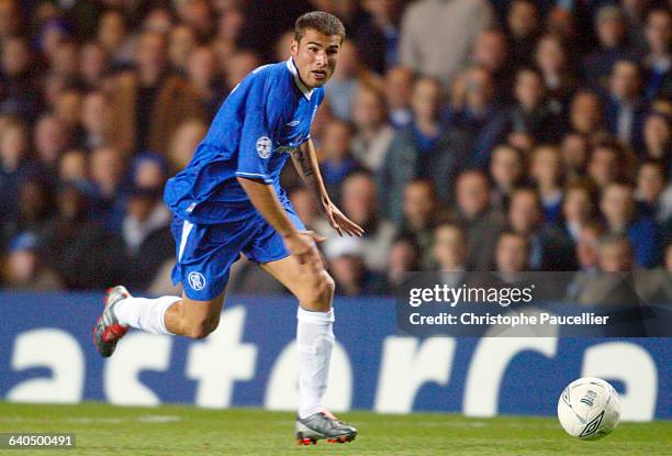 European Soccer Champions League. Season 2003-2004. First Round. Chelsea FC vs S.S Lazio Roma. Adrian Mutu . Football, Ligue des Champions. Saison...