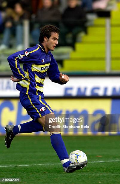 Soccer - 2003-2004 Italian Calcio Championship, Series A: Parma AC vs. Chievo Verona. Alberto Gilardino . Football - Championnat d'Italie 2003-2004...