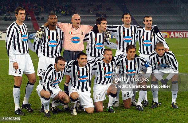 Champions League First Round - Season 2003 2004. Juventus vs Olympiacos CFP. Juventus team line-up. Ligue des Champions 1er tour - Saison 2003-2004....