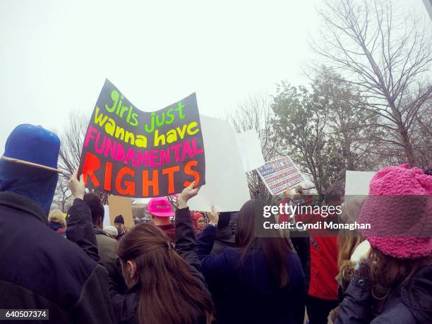 women's march on washington - women protest stock pictures, royalty-free photos & images