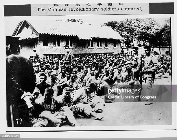 Prisoner of war camp during the Japanese occupation of Tsinan, China. 1928.