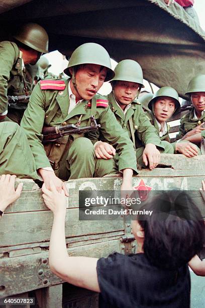 Soldiers at Tiananmen Square Protests