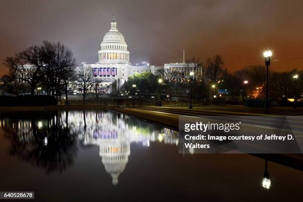 big weekend at the united states capitol building - 2017 inauguration stock pictures, royalty-free photos & images